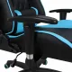 Игровое кресло  "GT Master GM-110", две подушки, экокожа, черное/голубое, 531928. Фото товара с разных ракурсов.