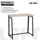 Стол на металлокаркасе BRABIX LOFT CD-001, 800х440х740 мм, складной, цвет дуб натуральный, 641211 главное фото в маленьком размере