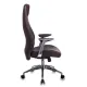 Кресло руководителя Бюрократ _ZEN/BROWN коричневый кожа крестовина алюминий. Фото товара с разных ракурсов.