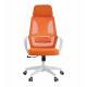 Кресло руководителя Chairman CH636 белый пластик, оранжевый. Фото товара с разных ракурсов.