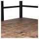 Стол на металлокаркасе BRABIX LOFT CD-005, 1200х520х1200 мм, 3 полки, цвет морёный дуб, 641221. Фото товара с разных ракурсов.