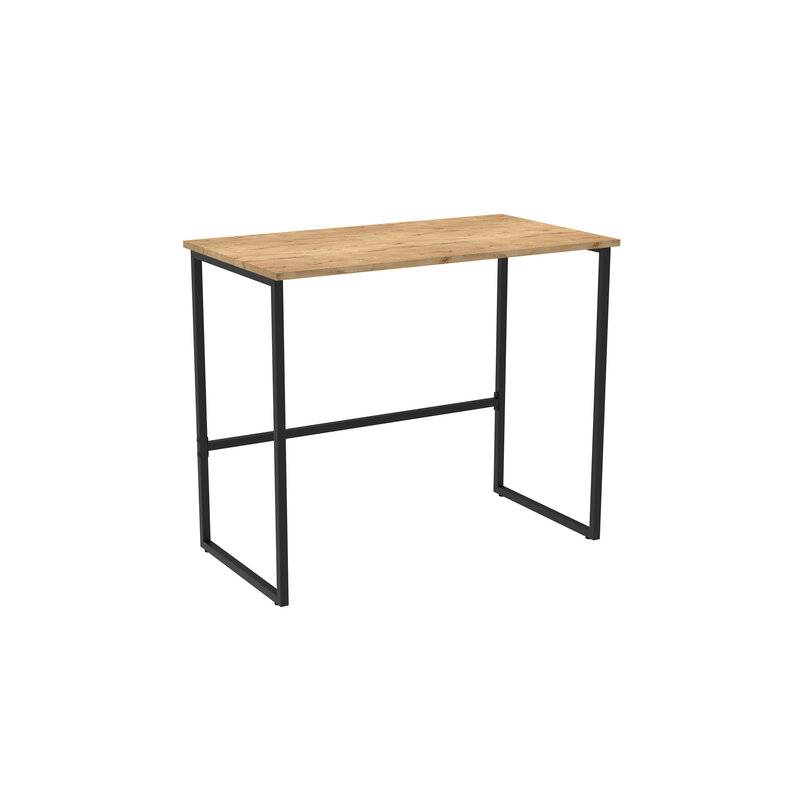 Стол  "SMART CD-020", 900х500х770 мм, ЛОФТ, металл/ЛДСП бунратти, каркас черный, 641950 главное фото