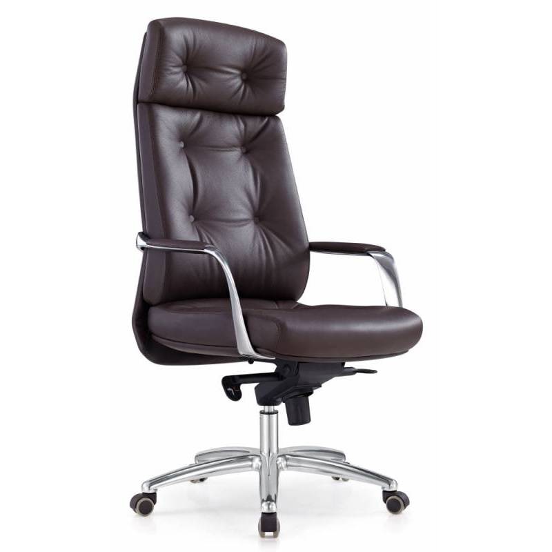 Кресло бюрократ DAO (коричневая кожа) главное фото