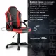 Игровое кресло  "Shark GM-203", экокожа, черное/красное, 532512. Фото товара с разных ракурсов.