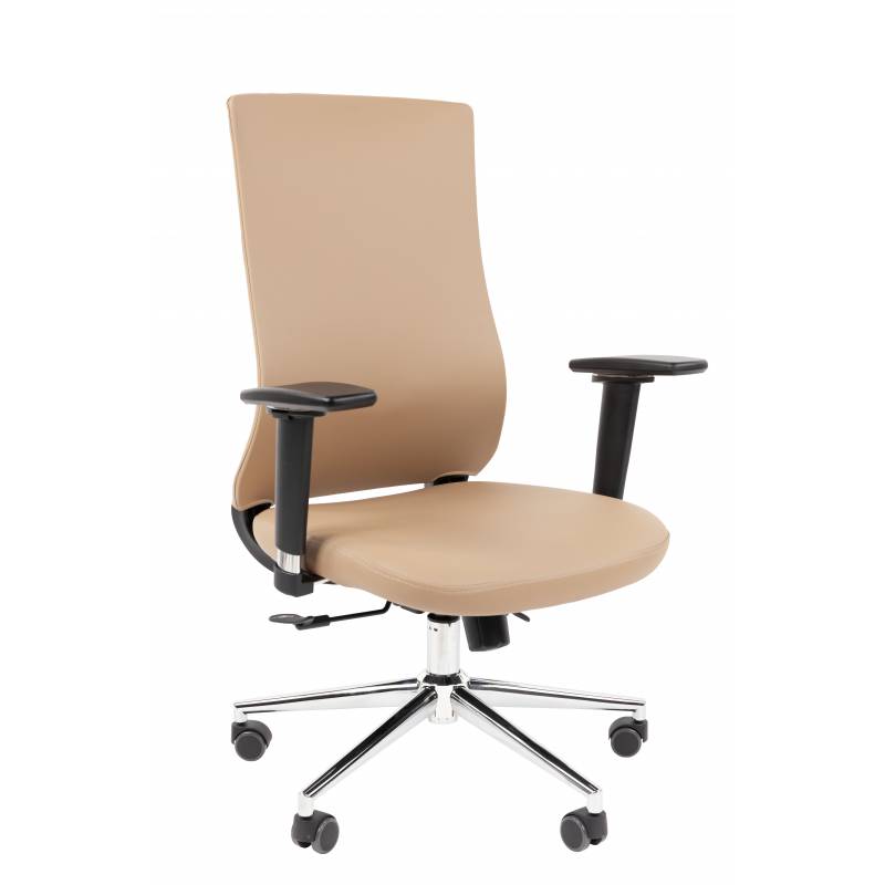 Офисное кресло Chairman 500LUX Россия экокожа бежевый БП главное фото
