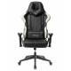 Кресло игровое геймерское Бюрократ VIKING 5 AERO WHITE черный/белый искусственная кожа. Фото товара с разных ракурсов.