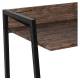Стол на металлокаркасе BRABIX LOFT CD-003, 640х420х840 мм, цвет морёный дуб, 641215. Фото товара с разных ракурсов.