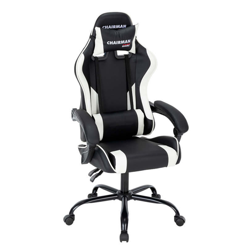 Игровое кресло Game CH41 черно-белое главное фото