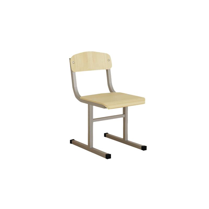 Стул ученический нерегулируемый, 380х480х800 мм, рост 6, серый каркас, Ш-509 главное фото