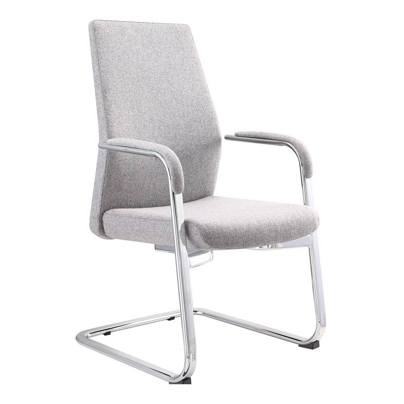 Кресло Бюрократ _JONS-LOW-V/CASHGREY на полозьях серый главное фото