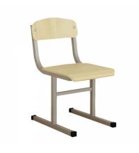 Стул ученический нерегулируемый, 380х480х800 мм, рост 6, серый каркас, Ш-509