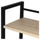 Стол на металлокаркасе BRABIX LOFT CD-005,1200х520х1200 мм, 3 полки, цвет дуб натуральный, 641223. Фото товара с разных ракурсов.