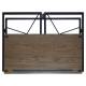 Стол на металлокаркасе BRABIX LOFT CD-002, 1000х500х750 мм, складной, цвет морёный дуб, 641212. Фото товара с разных ракурсов.