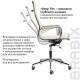 Кресло офисное  PREMIUM "Intense EX-531", экокожа, хром, бежевое. Фото товара с разных ракурсов.