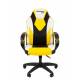 Офисное кресло Chairman Game 17 Россия экокожа черный/желтый/белый. Фото товара с разных ракурсов.
